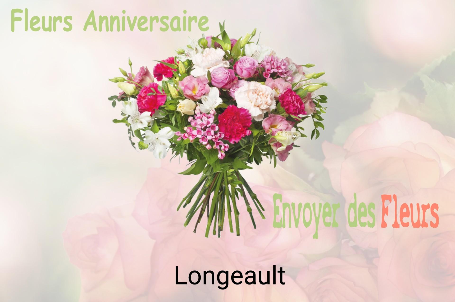 Bouquet de fleurs d’anniversaire livré à Longeault